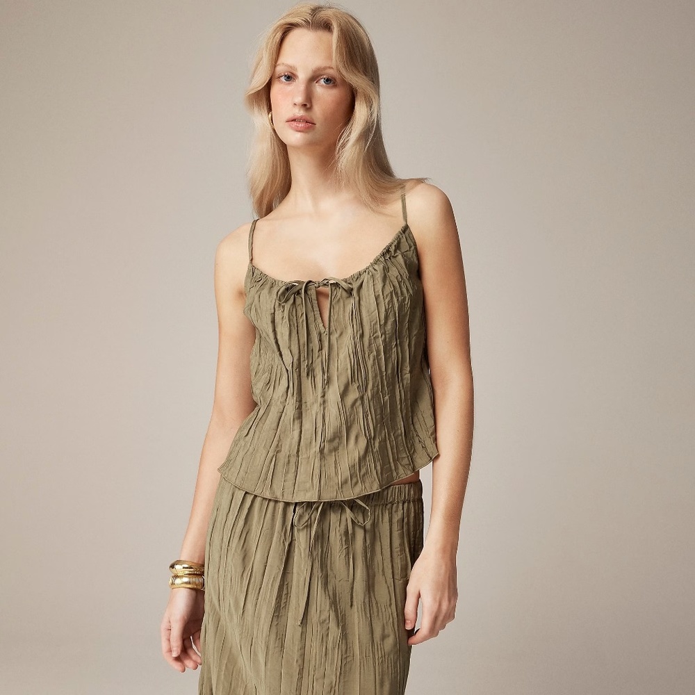 J.Crew Crinkled Tank Top - Picture 4 of 8